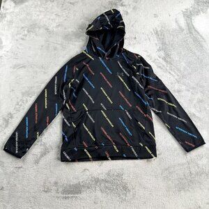 Under Armour Cold Gear Youth's Medium Black All Over Print Graphic Spell Out